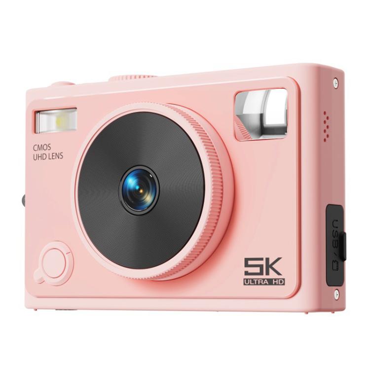 5K Digital Camera WiFi 72MP Dual Lens Auto Focus 18X Digital Zoom Student Color Filters CCD Beauty Camera(Pink) - Video Cameras by PMC Jewellery | Online Shopping South Africa | PMC Jewellery | Buy Now Pay Later Mobicred