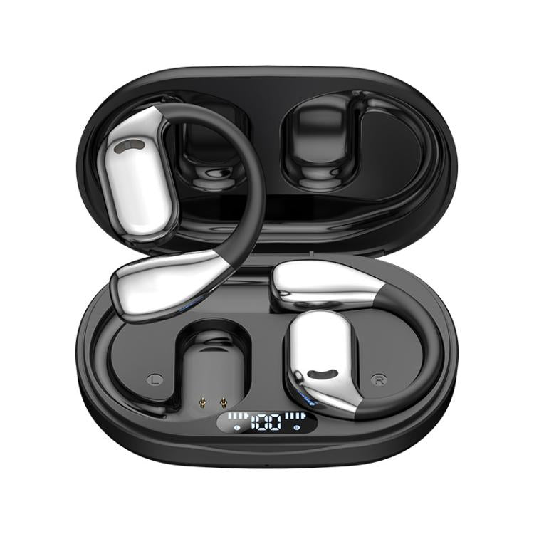 M75 On-Ear AI Intelligent Translation Language Conference Recording Wireless Digital Display Bluetooth Earphone(Black) -  by PMC TechLife | Online Shopping South Africa | PMC TechLife | Buy Now Pay Later Mobicred