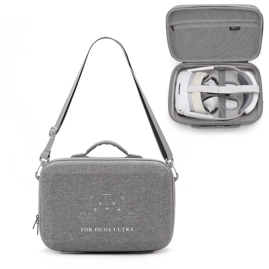 For PICO 4 Ultra BKANO P4U-001 VR Glasses Organizer Handheld Shoulder Bag(Gray) - VR Accessories by BKANO | Online Shopping South Africa | PMC Jewellery | Buy Now Pay Later Mobicred