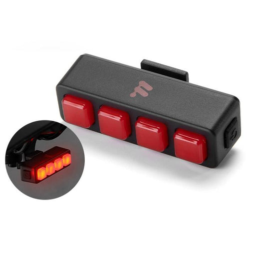 WEST BIKING Bicycle Night Riding Long Endurance Warning Brake Taillight, Style: Square Light Smart - Taillights by WEST BIKING | Online Shopping South Africa | PMC Jewellery | Buy Now Pay Later Mobicred