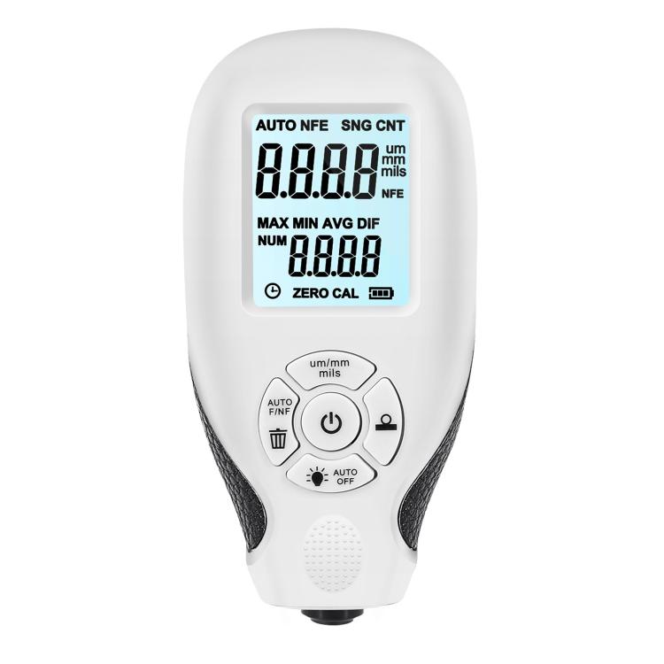 High-Precision Anti-Slip Paint Coating Thickness Gauge(White) - Coating Thickness Gauge by PMC TechLife | Online Shopping South Africa | PMC TechLife | Buy Now Pay Later Mobicred