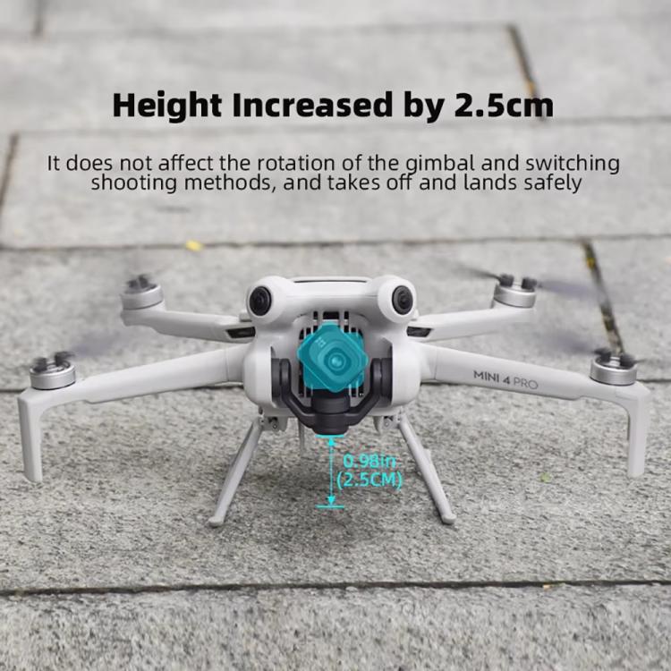 For DJI Mini 4 Pro BRDRC Booster Landing Gear Folding Strap Kickstand(Gray) - free shipping - PMc TechLife - Order now!
