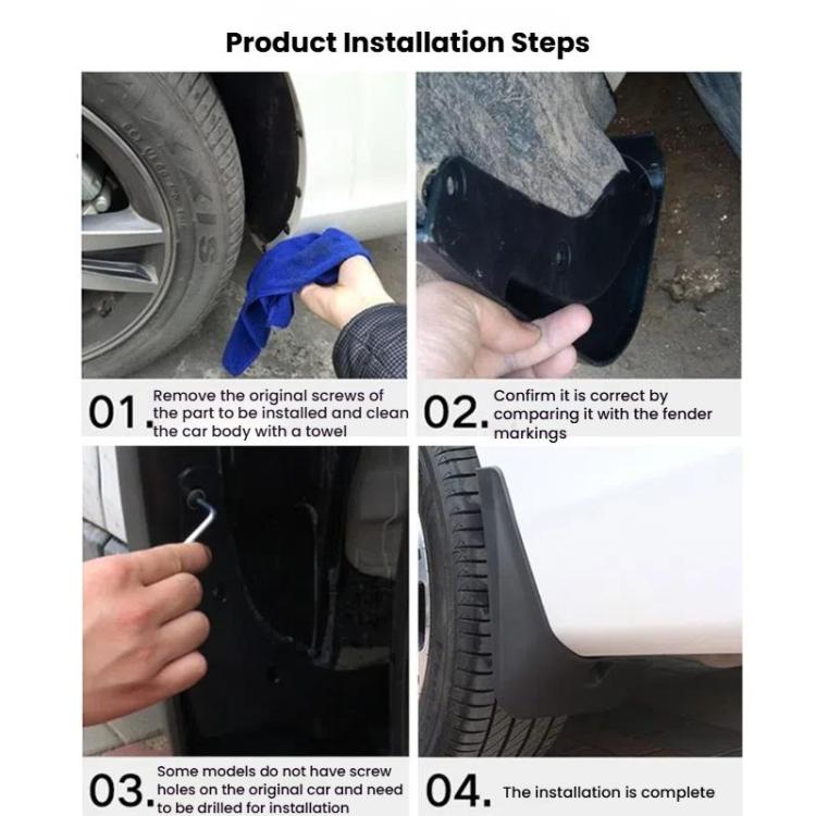 For 2021-2024 SUBARU Outback Car Tire Soft Fender(Black) - Wheels Tires & Parts by PMc TechLife | Online Shopping South Africa | PMc TechLife | Buy Now Pay Later Mobicred
