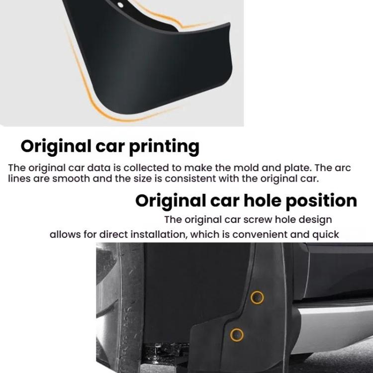 For Nissan NV350 Car Tire Soft Mudguard(Black) - Wheels Tires & Parts by PMc TechLife | Online Shopping South Africa | PMc TechLife | Buy Now Pay Later Mobicred