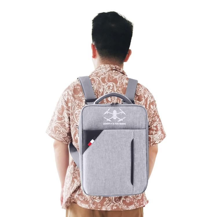 For DJI Mavic 4 Pro / RC 2 Backpack Shoulder Bag EVA Carrying Case(Gray) - free shipping - PMC TechLife - Order now!