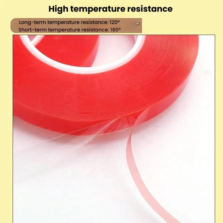 5rolls 0.2mm Thick Acrylic Polyester PET Double Sided Adhesive Tape, 10m/roll, Width: 4mm - free shipping - PMC TechLife - Order now!