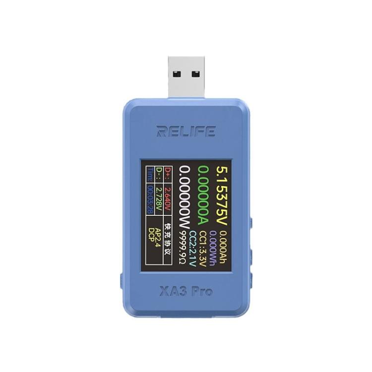 RELIFE XA3 Pro USB / Type-C Smart Detector Fast Charging Protocol Identification Detection - free shipping - PMC TechLife - Order now!