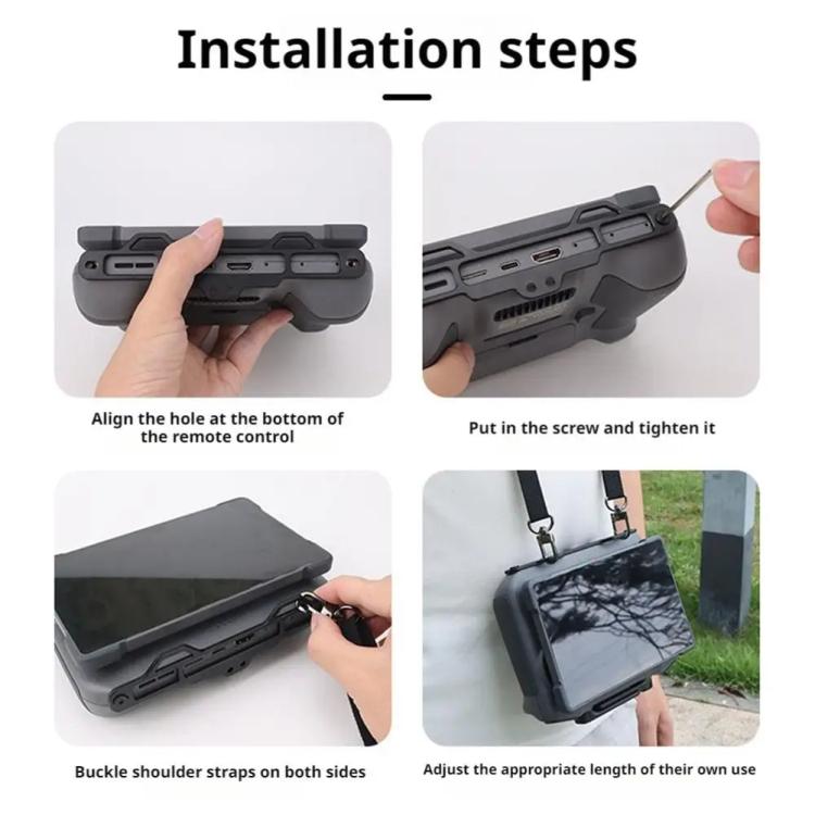 For DJI RC Pro 2 Remote Controller CQT Strap Buckle Holder Aluminum Alloy Hook With Shoulder Strap - free shipping - PMC TechLife - Order now!