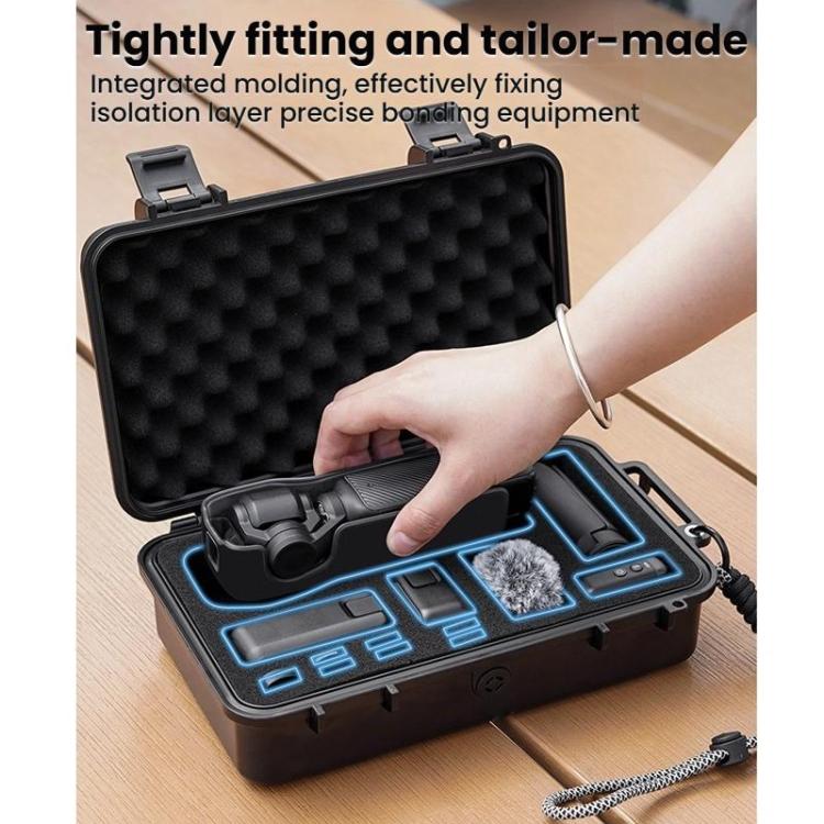 For DJI OSMO POCKET 3 BRDRC Portable Storage Safety Carrying Case(Black) - free shipping - PMC TechLife - Order now!