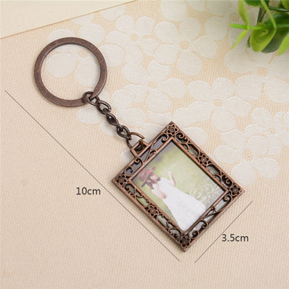 2 PCS Creative Metal Vintage Photo Frame(Square Keychain) - Photo Albums & Photo Frames by PMC Jewellery | Online Shopping South Africa | PMC Jewellery