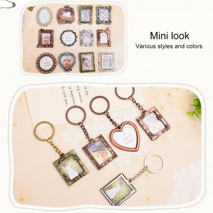 2 PCS Creative Metal Vintage Photo Frame(Square Keychain) - Photo Albums & Photo Frames by PMC Jewellery | Online Shopping South Africa | PMC Jewellery