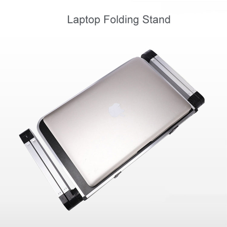 Universal 360 Degree Adjustment Folding Aluminum Alloy Laptop Stand(Black) - Laptop Stand by PMC Jewellery | Online Shopping South Africa | PMC Jewellery | Buy Now Pay Later Mobicred