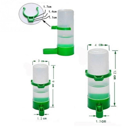 10 PCS Practical Birds Feeding Equipment Parrot Bird Drinker Watering Feeder with Clip(S) - Drinking Fountain by PMC Jewellery | Online Shopping South Africa | PMC Jewellery