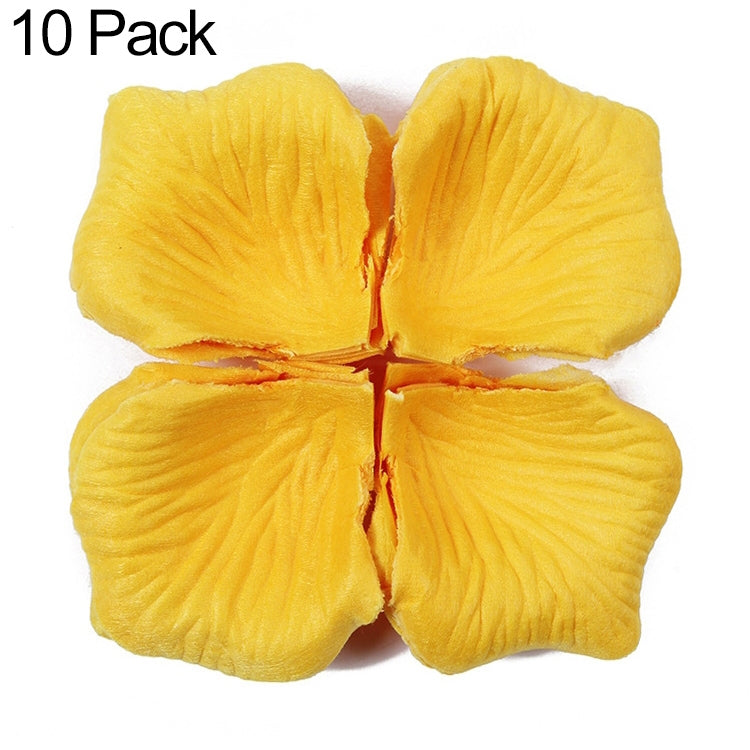 1000pcs / 10 Pack Artificial Wedding Rose Petals Flowers Wedding Decorations(Orange) - Decorative Flowers & Wreaths by PMC TechLife | Online Shopping South Africa | PMC TechLife