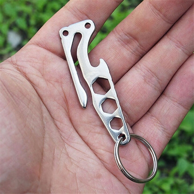 Multi-function Bottle Opener Keychain Outdoor Pocket Tool Pry Bar Hex Key Wrench - free shipping - PMC TechLife - Order now!
