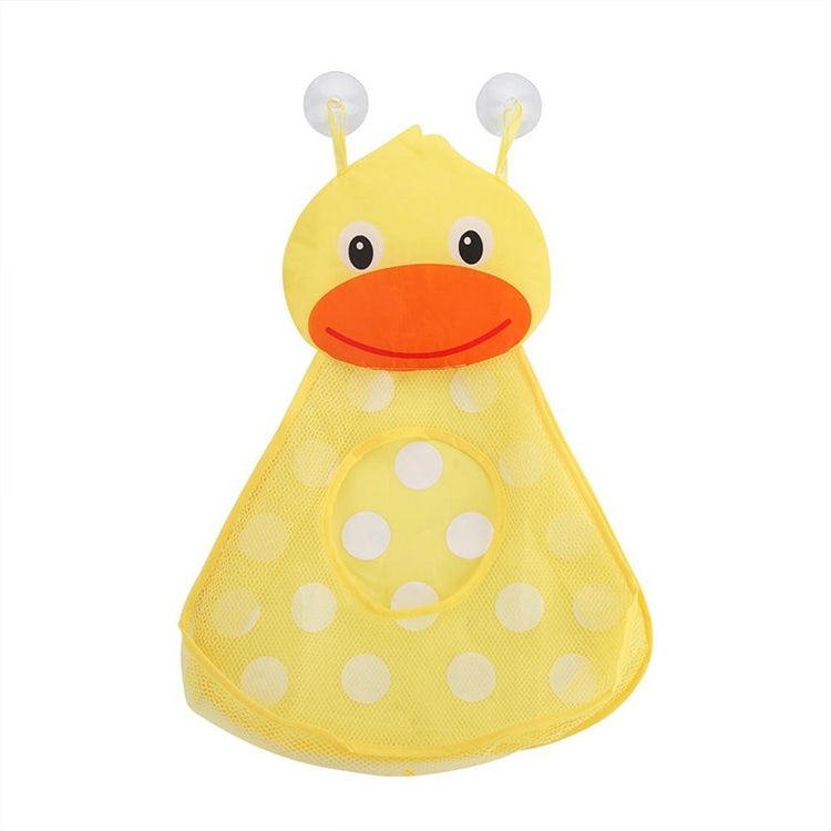 Baby Shower Bath Toys Storage Mesh Bag with Strong Suction Cups(Yellow) - Storage Bags by PMC Jewellery | Online Shopping South Africa | PMC Jewellery