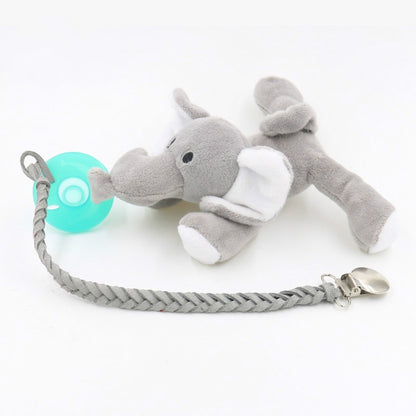 3 PCS Baby Pacifier Chain Leather Woven Anti-off Chain(Gray) - Cups & Silicone Nipple by PMC Jewellery | Online Shopping South Africa | PMC Jewellery