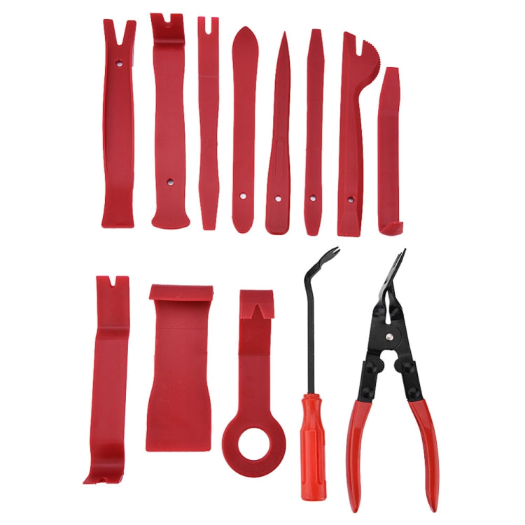 13 PCS Car Audio Disassembly Modification Tool Interior Door Panel Disassembly Screwdriver Installation Soundproof Repair Tool(Red) - Hand Tool Sets by PMC Jewellery | Online Shopping South Africa | PMC Jewellery | Buy Now Pay Later Mobicred