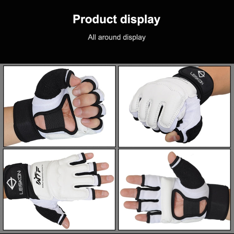 Half Fingers Adults Sandbag Training Boxing Gloves PU Leather Fitness Sparring Taekwondo Gloves, SIZE:M - Boxing by PMC Jewellery | Online Shopping South Africa | PMC Jewellery