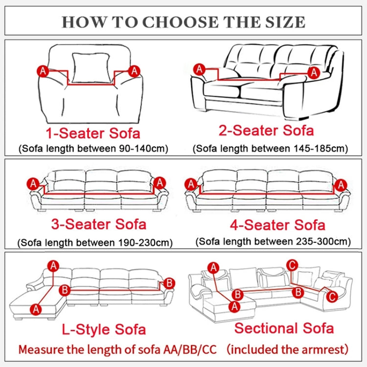 Sofa All-inclusive Universal Set Sofa Full Cover Add One Piece of  Pillow Case, Size:Four Seater(235-300cm)(Light Tan) - Sofa Covers & Chair Covers by PMC TechLife | Online Shopping South Africa | PMC TechLife