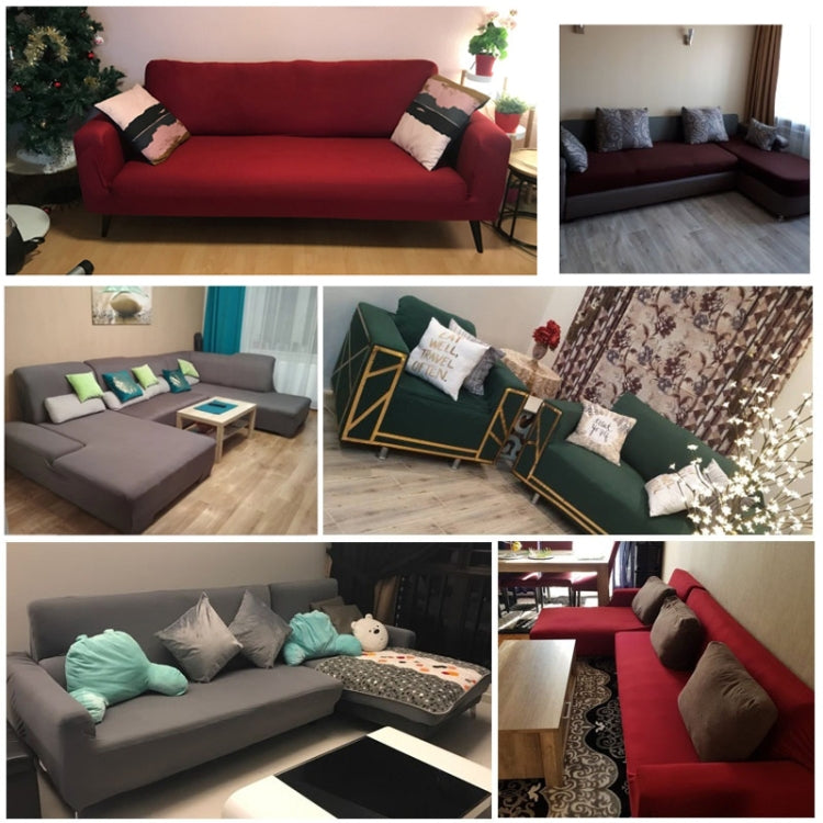 Sofa All-inclusive Universal Set Sofa Full Cover Add One Piece of  Pillow Case, Size:Four Seater(235-300cm)(Light Tan) - Sofa Covers & Chair Covers by PMC TechLife | Online Shopping South Africa | PMC TechLife