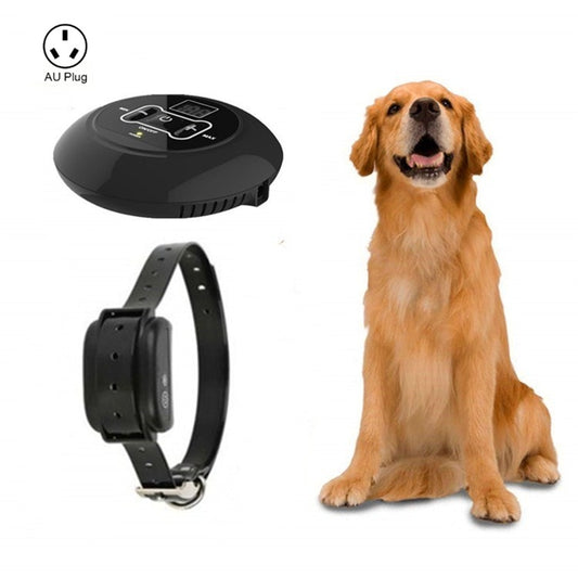Electronic Fence Wireless Pet Training Device Bark Stop, Plug Type:AU  Plug(With 1 Collar) - Training Aids by PMC Jewellery | Online Shopping South Africa | PMC Jewellery