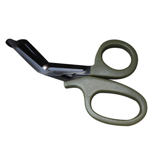 B-011 Outdoor Portable First Aid Canvas Elbow Scissors with Fine Teeth(Army Green) - Emergency Tools by PMC Jewellery | Online Shopping South Africa | PMC Jewellery | Buy Now Pay Later Mobicred