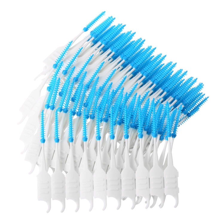 200pcs / Box Double Head Soft Silicone Spiral Floss Portable Dental Care Cleaning Tool - Dental Tools by PMC Jewellery | Online Shopping South Africa | PMC Jewellery | Buy Now Pay Later Mobicred