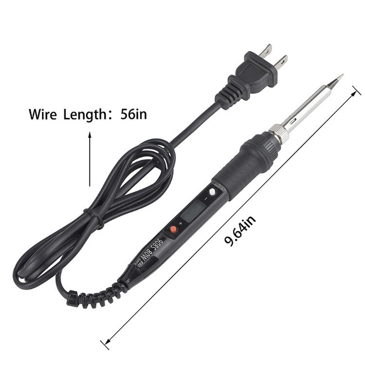 908S 80W LCD Thermostat Soldering Iron Constant Temperature Soldering Iron, Plug Type:US Plug(Red) - Electric Soldering Iron by PMC TechLife | Online Shopping South Africa | PMC TechLife | Buy Now Pay Later Mobicred
