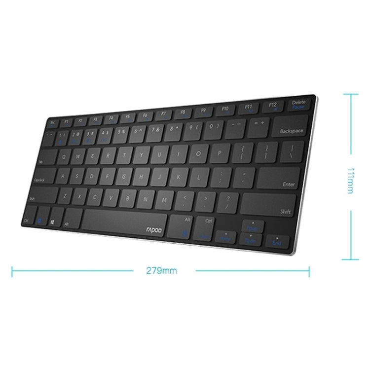 Rapoo 9000G 78 Keys Multi-modes Wireless Keyboard and Mouse Set(Black) - Wireless Keyboard by Rapoo | Online Shopping South Africa | PMC Jewellery | Buy Now Pay Later Mobicred