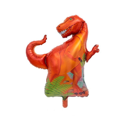 2 PCS Dinosaur Modeling Aluminum Foil Balloon Children Birthday Decoration Party Supplies Toy, Size:Large, Style:Red Tyrannosaurus - Balloons by PMC Jewellery | Online Shopping South Africa | PMC Jewellery