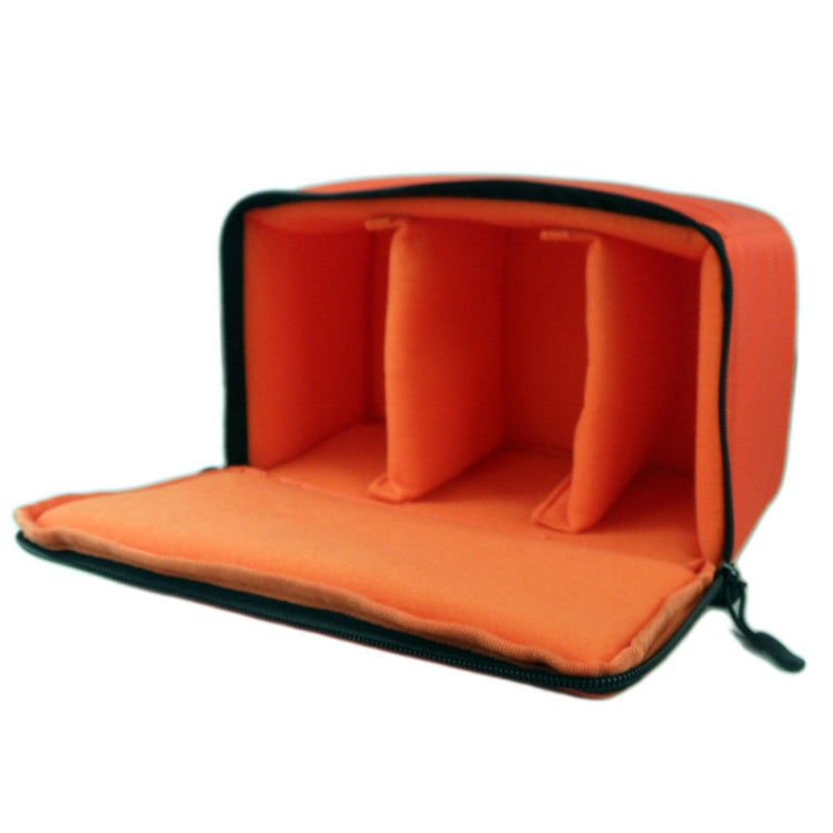 Water-resistant DSLR Padded insert Case Waterproof Zipper Removable Partition Camera Bags(Orange) - free shipping - PMC TechLife - Order now!