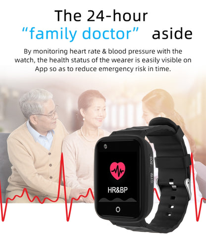 REACHFAR RF-V46-B GPS Smart Tracker WatchBand, Support SOS / Camera / Health Management / 4G LTE / Blood Pressure / Heart Rate, For North America / South America(Black) - Personal Tracker by PMC Jewellery | Online Shopping South Africa | PMC Jewellery