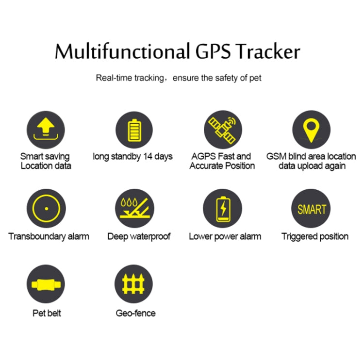 TK200 2G IP67 Waterproof GPS / GPRS / GSM Personal / Goods /  Pet / Bag Locator Pet Collar Real-time Tracking Device - Pet Tracker by PMC Jewellery | Online Shopping South Africa | PMC Jewellery