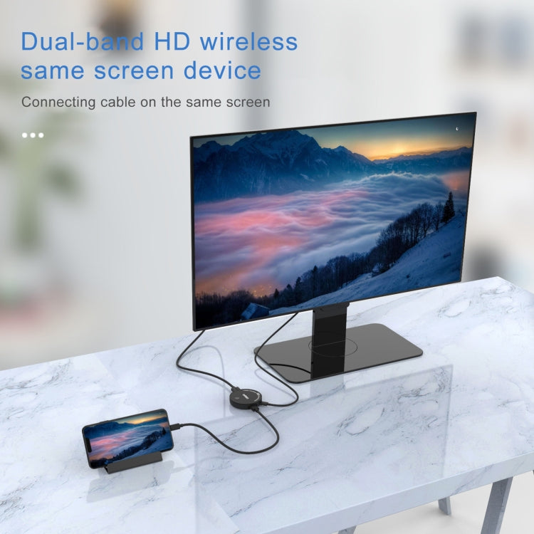 Onten 7576 Dual Frequency 1080P HD Wireless Homescreen - Wireless Display Dongle by Onten | Online Shopping South Africa | PMC Jewellery | Buy Now Pay Later Mobicred