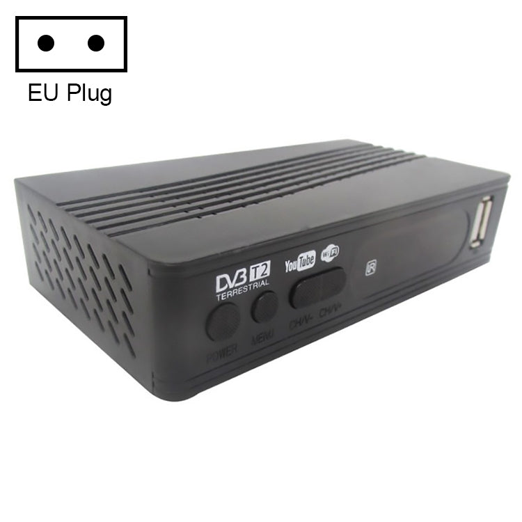 T15-T2 1080P Full HD DVB-TC/C Receiver Set-Top Box, EU Plug - DVB-T & Analog Solutions by PMC TechLife | Online Shopping South Africa | PMC TechLife | Buy Now Pay Later Mobicred