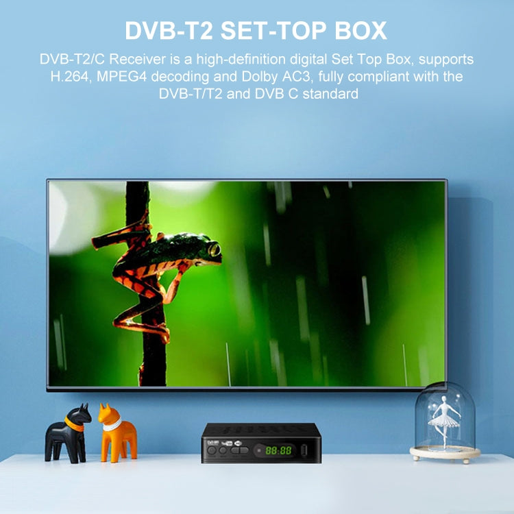 T15-T2 1080P Full HD DVB-TC/C Receiver Set-Top Box, US Plug - DVB-T & Analog Solutions by PMC Jewellery | Online Shopping South Africa | PMC Jewellery | Buy Now Pay Later Mobicred