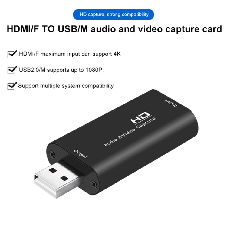 Z32 HDMI Female to HDMI Female Audio Video Capture Adapter Box - Video Capture Solutions by PMC Jewellery | Online Shopping South Africa | PMC Jewellery | Buy Now Pay Later Mobicred