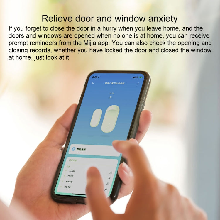 Original Xiaomi Youpin qingping Door and Window Opening and Closing Sensor, Need to be used with CA1001(White) - Others Alarm by Xiaomi | Online Shopping South Africa | PMC Jewellery | Buy Now Pay Later Mobicred