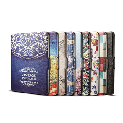 Colors Butterfly Print Horizontal Flip PU Leather Protective Case for Amazon Kindle Paperwhite 1 & 2 & 3 with Sleep / Wake-up - Amazon by PMC Jewellery | Online Shopping South Africa | PMC Jewellery