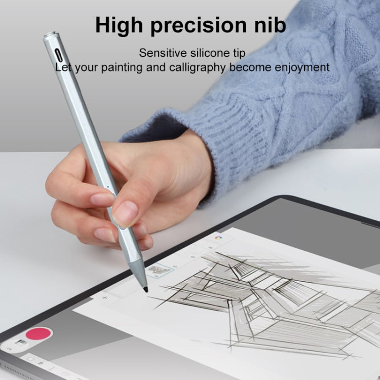 WR19 4096 USB-C/Type-C Pressure-Sensitive Stylus Pen(Silver) - Stylus Pen by PMC TechLife | Online Shopping South Africa | PMC TechLife | Buy Now Pay Later Mobicred