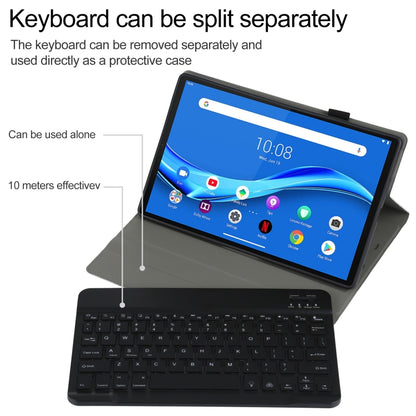 AM10S Detachable Bluetooth Backlight Keyboard Ultrathin Horizontal Flip Leather Tablet Case with Holder for Lenovo M10 Plus 10.3 inch X606F(Black) - Lenovo Keyboard by PMC Jewellery | Online Shopping South Africa | PMC Jewellery