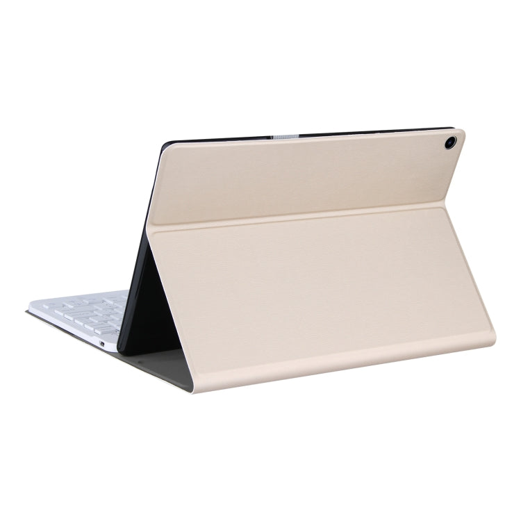 DY-M10ReL 2 in 1 Removable Bluetooth Keyboard + Protective Leather Tablet Case with Holder for Lenovo Tab M10 FHD REL(Gold) - Lenovo Keyboard by PMC Jewellery | Online Shopping South Africa | PMC Jewellery