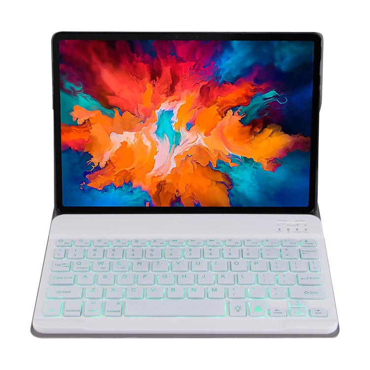 DY-E10 2 in 1 Removable Bluetooth Keyboard + Protective Leather Tablet Case with Backlight & Holder for Lenovo Tab E10(Rose Gold) - free shipping - PMC TechLife - Order now!
