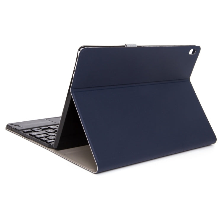 DY-E10 2 in 1 Removable Bluetooth Keyboard + Protective Leather Tablet Case with Touchpad & Holder for Lenovo Tab E10(Blue) - Lenovo Keyboard by PMC TechLife | Online Shopping South Africa | PMC TechLife
