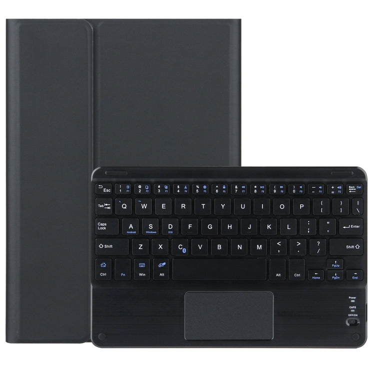 DY-P10-C 2 in 1 Removable Bluetooth Keyboard + Protective Leather Tablet Case with Touchpad & Holder for Lenovo Tab P10 10.1 inch(Black) - Lenovo Keyboard by PMC Jewellery | Online Shopping South Africa | PMC Jewellery