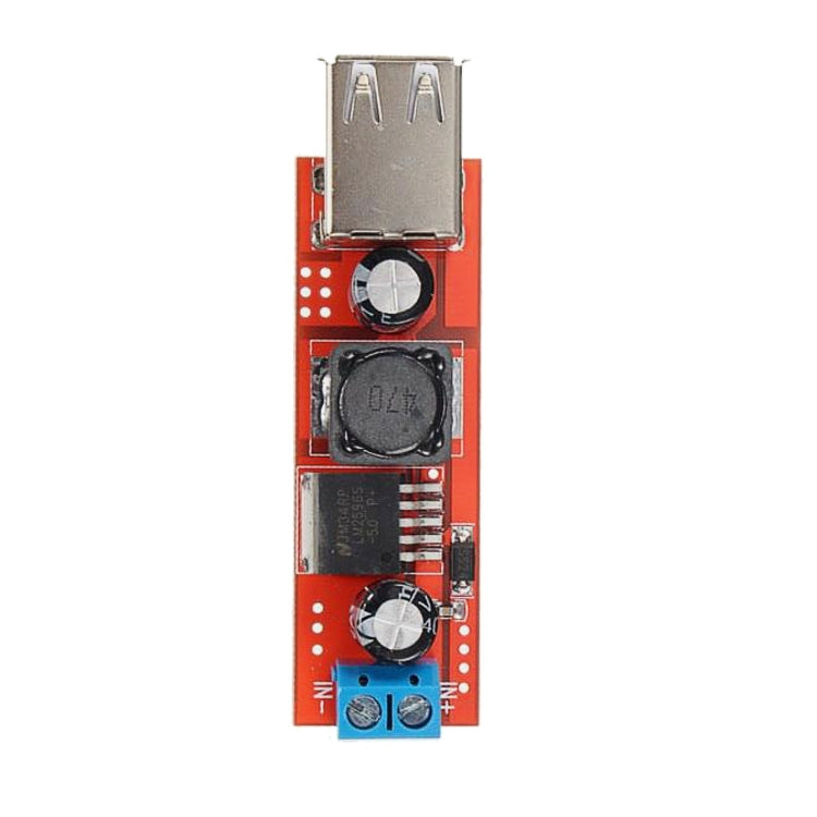 LDTR-WG0257 Dual USB 9V/12V/24V/36V to 5V Converter DC-DC 3A Step Down Power Module (Red) - Other Accessories by PMC Jewellery | Online Shopping South Africa | PMC Jewellery