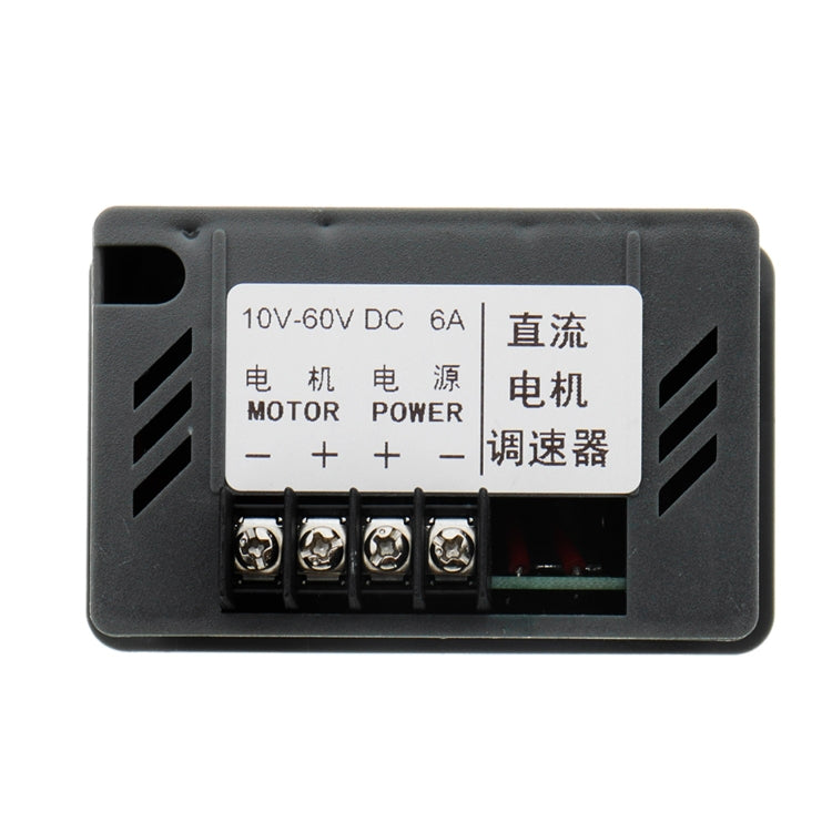 LDTR-WG0265 DC 6A Motor Speed Governor Slow Down Motor Controller Positive And Negative Rotating Control Switch 12V/24V/36V/48V (Black) - Other Accessories by PMC TechLife | Online Shopping South Africa | PMC TechLife