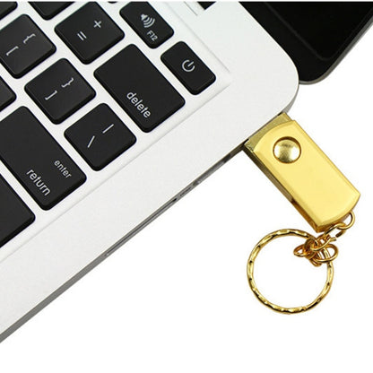 MicroDrive 128GB USB 2.0 Creative Personality Metal U Disk with Keychain (Silver) - USB Flash Drives by MicroDrive | Online Shopping South Africa | PMC Jewellery | Buy Now Pay Later Mobicred