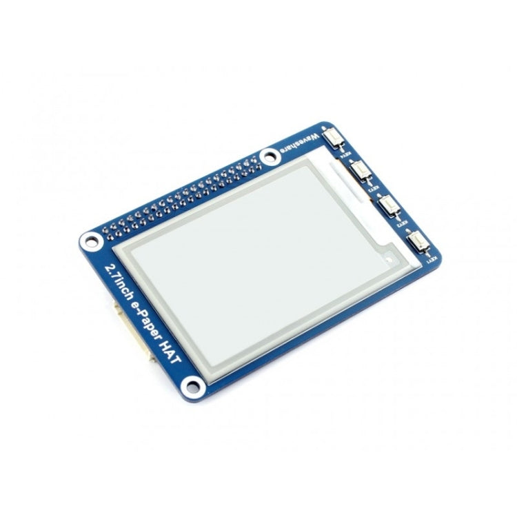 Waveshare 2.7 inch 264x176E-Ink Display HAT for Raspberry Pi, SPI Interface - Modules Expansions Accessories by Waveshare | Online Shopping South Africa | PMC Jewellery | Buy Now Pay Later Mobicred